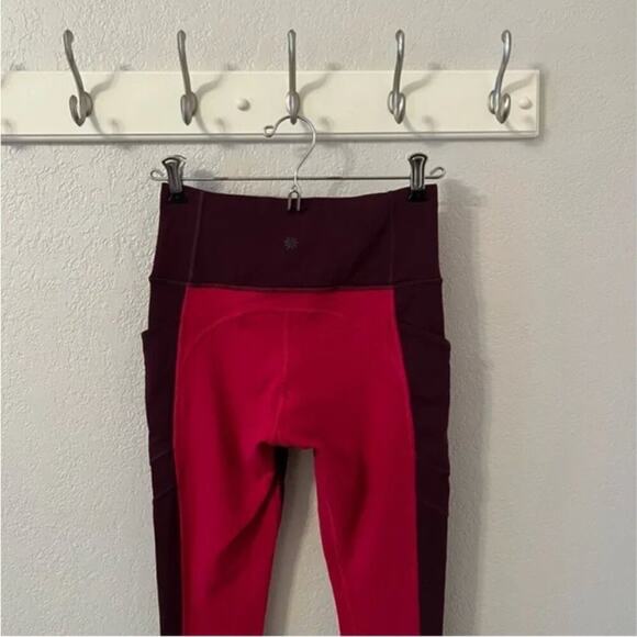 Athleta All In Structure 7/8 Colorblock Tights in Auberge - Picture 5 of 9